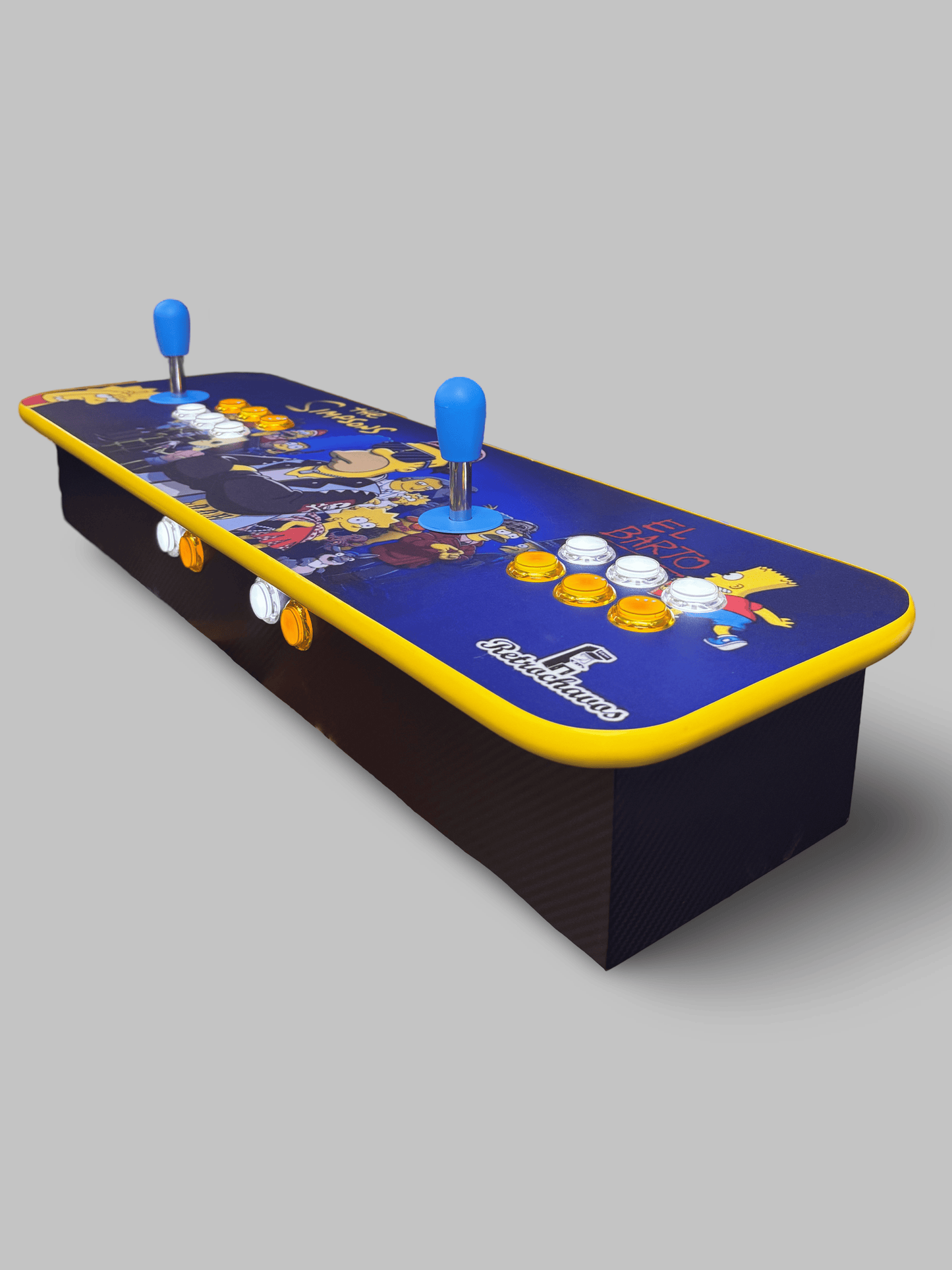 Tablero Arcade con botones de luz led - The Simpsons