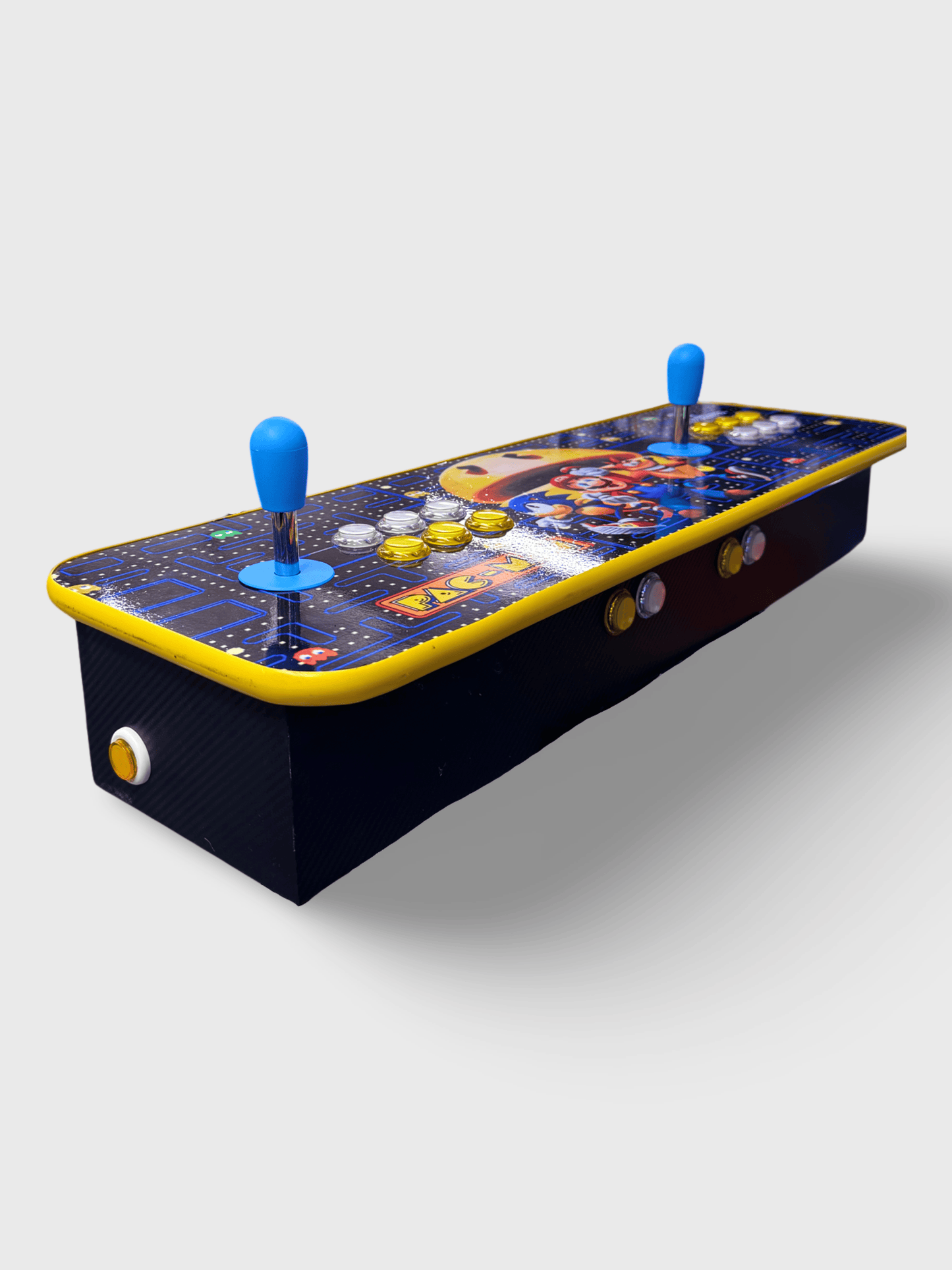 Tablero Arcade con botones de luz led - Pac Man