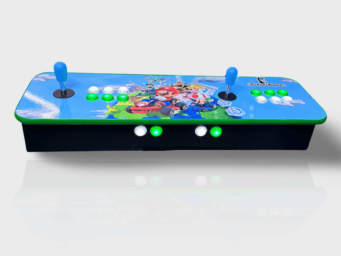 Tablero Arcade con botones de luz led - Mario Bros 1.2