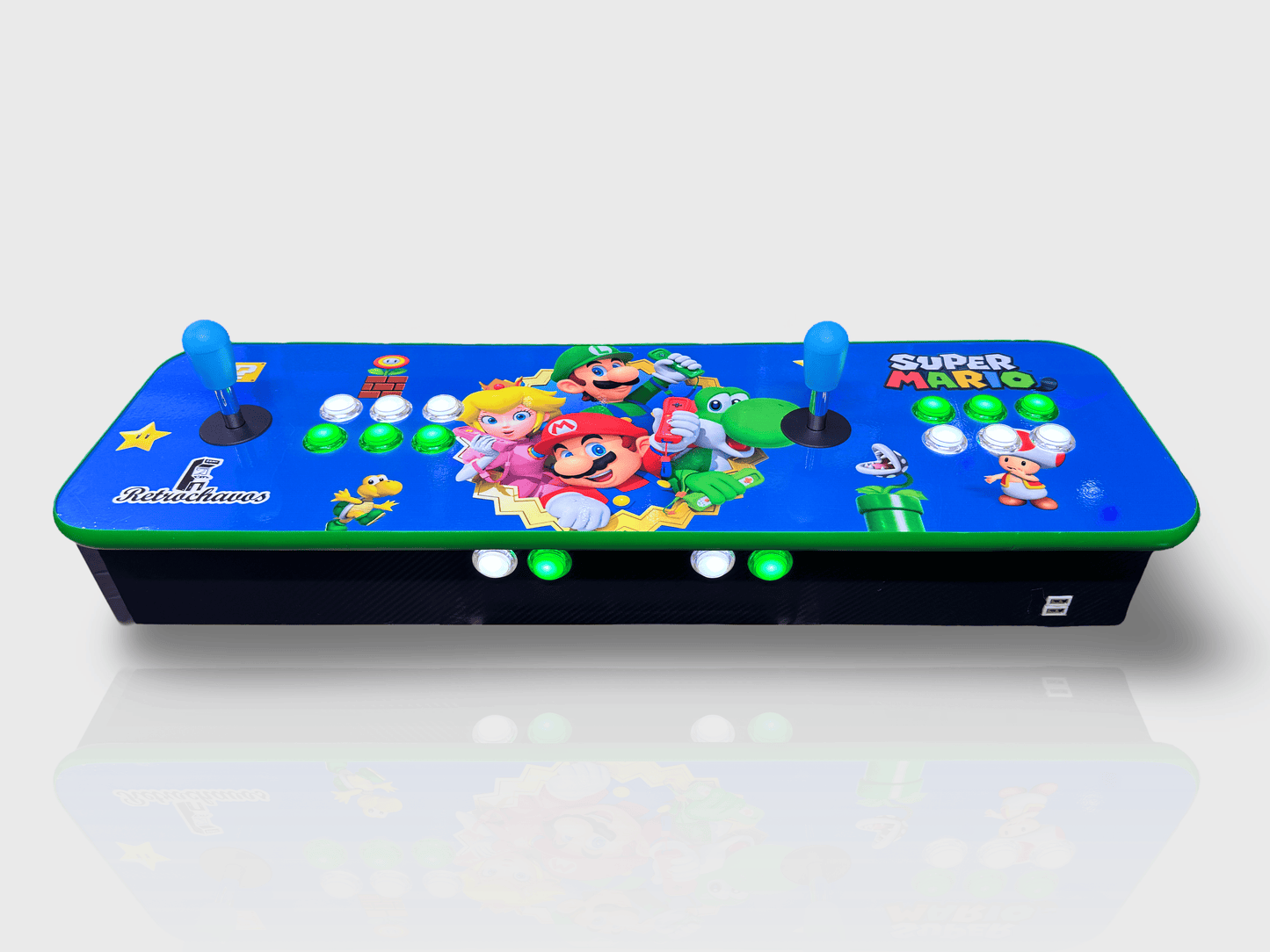 Tablero Arcade con botones de luz led - Mario Bros 1.3