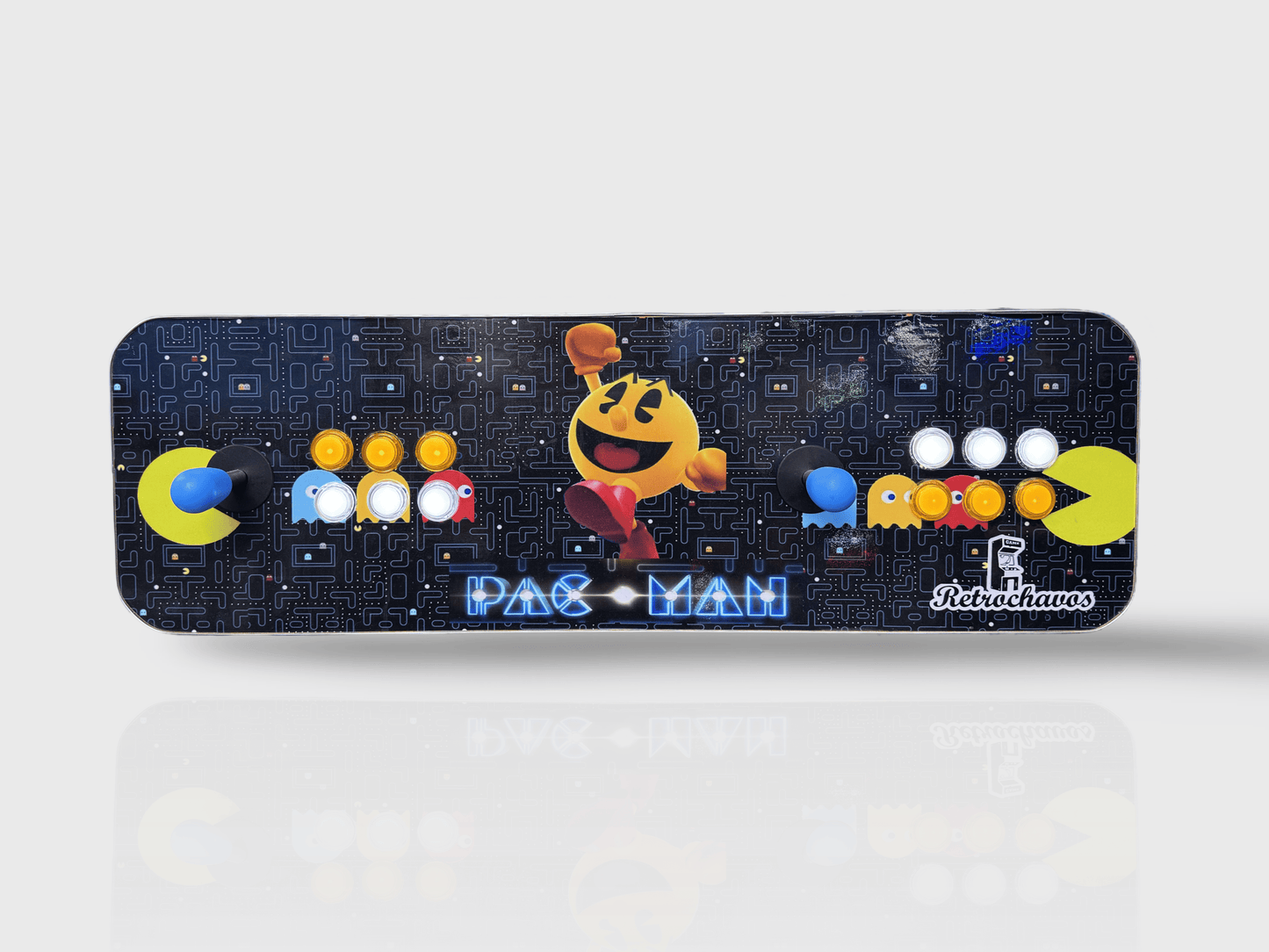 Tablero Arcade con botones de luz led - Pac Man 1.2