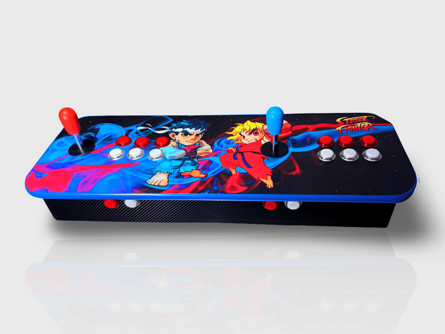 Tablero Arcade con botones de luz led - Street Figther 1.3