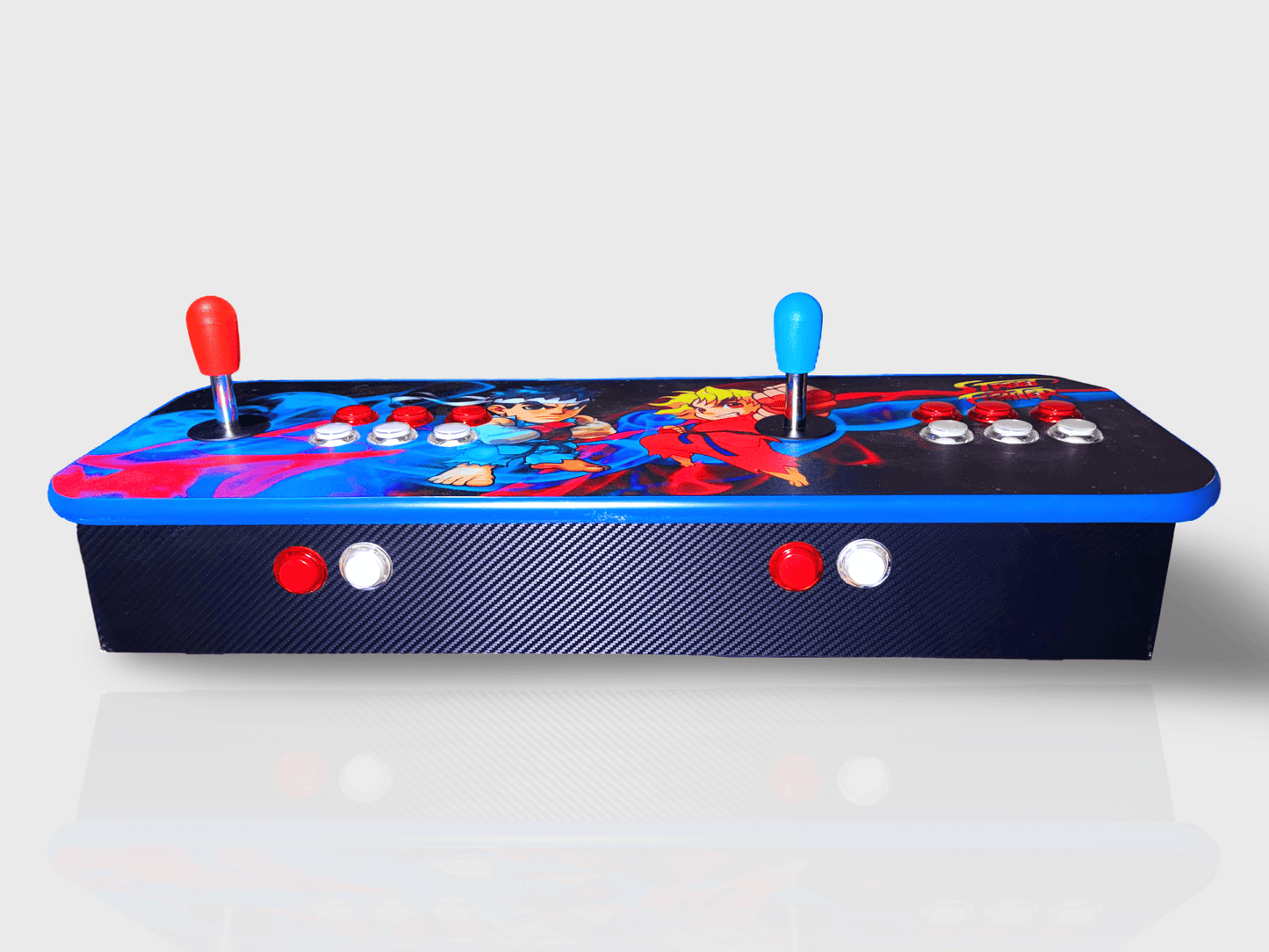 Tablero Arcade con botones de luz led - Street Figther 1.3