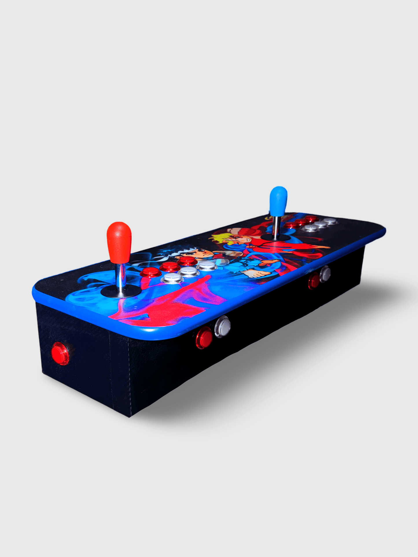 Tablero Arcade con botones de luz led - Street Figther 1.3