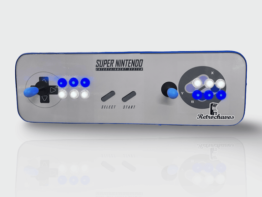 Tablero Arcade con botones de luz led - Súper Nintendo