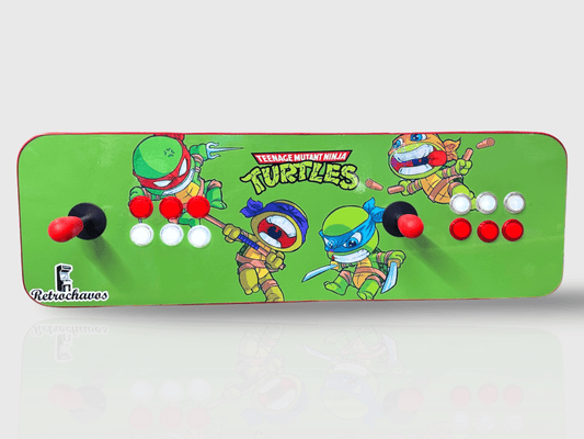 Tablero Arcade con botones de luz led - Tortugas Ninja