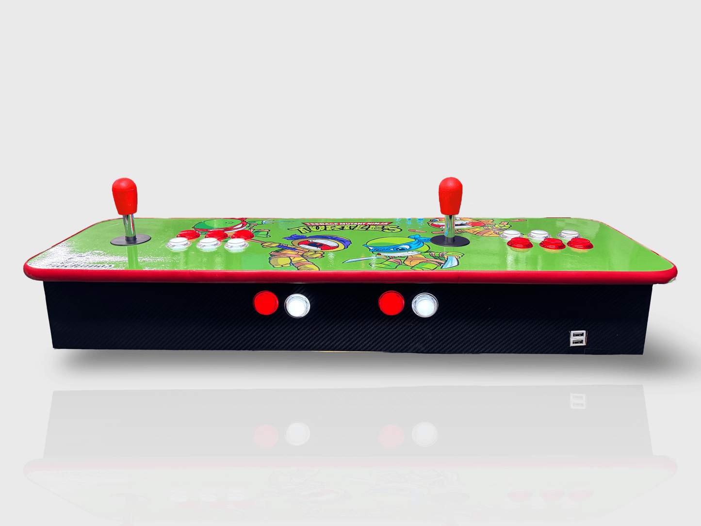 Tablero Arcade con botones de luz led - Tortugas Ninja