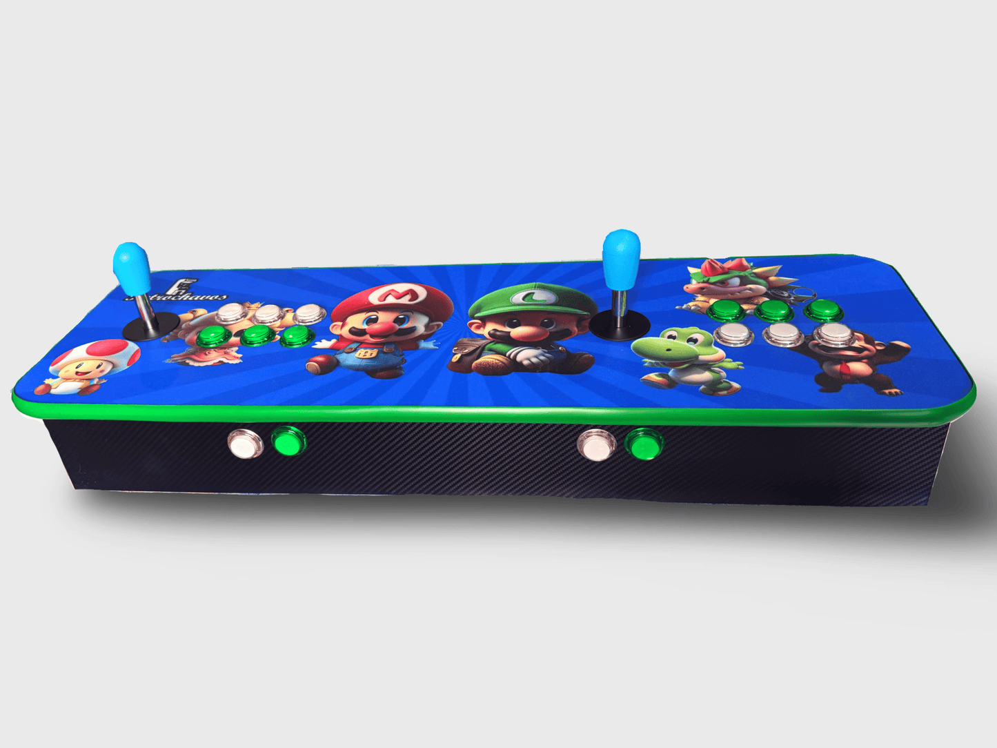 Tablero Arcade con botones de luz led - Mario Bros 1.7