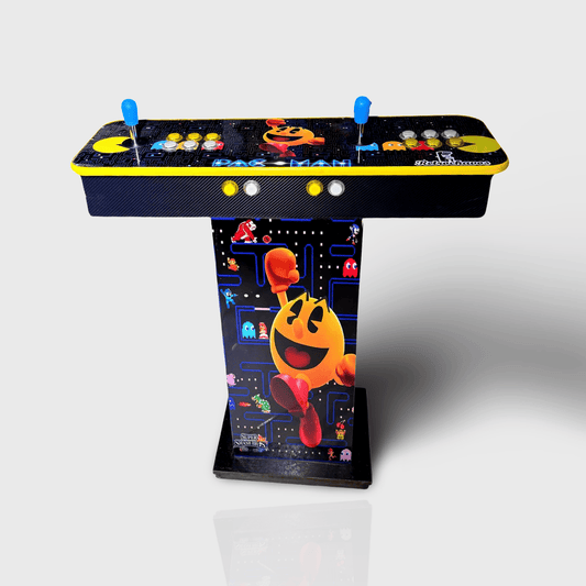 Tablero Arcade con Pedestal de Pac Man