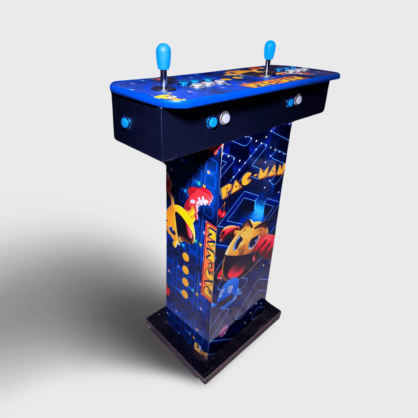 Tablero Arcade con Pedestal de Pac Man 1.2