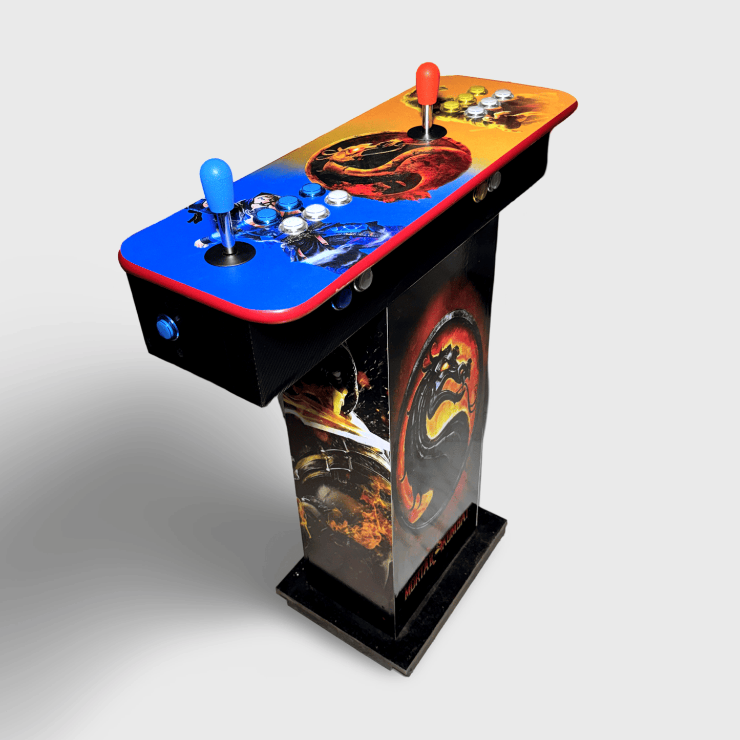 Tablero Arcade con Pedestal de Mortal Kombat 1.2