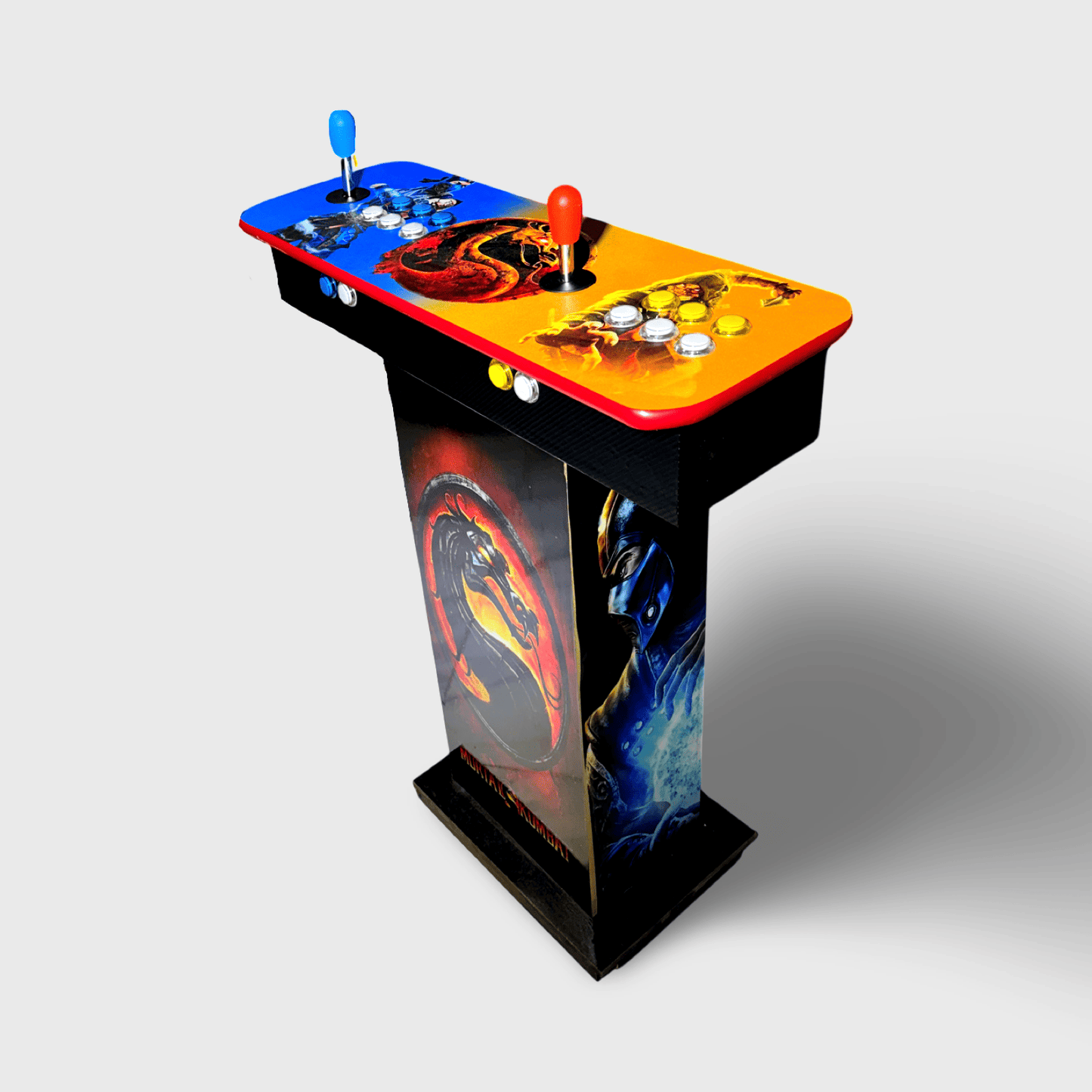 Tablero Arcade con Pedestal de Mortal Kombat 1.2