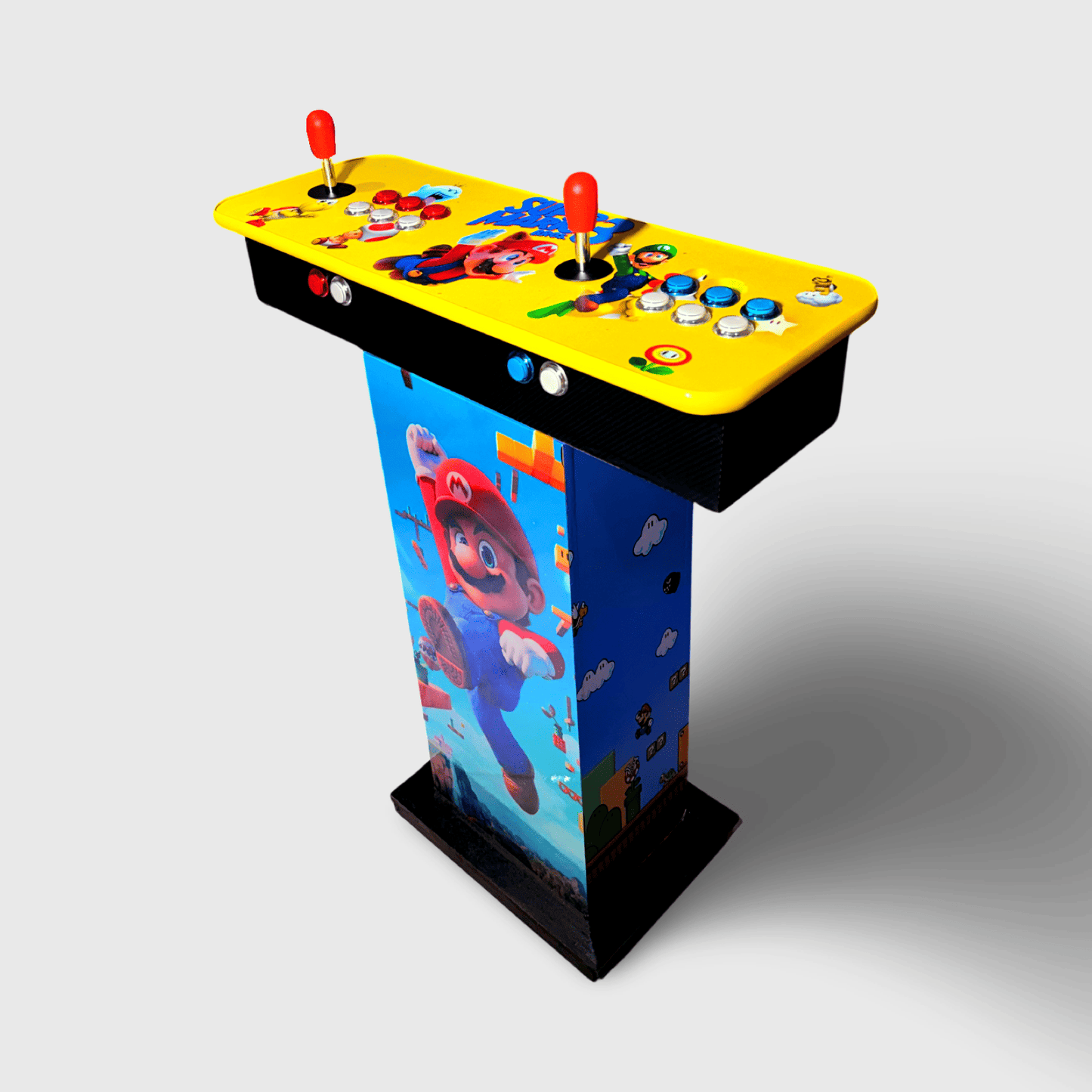 Tablero Arcade con Pedestal de Mario Bros 1.3