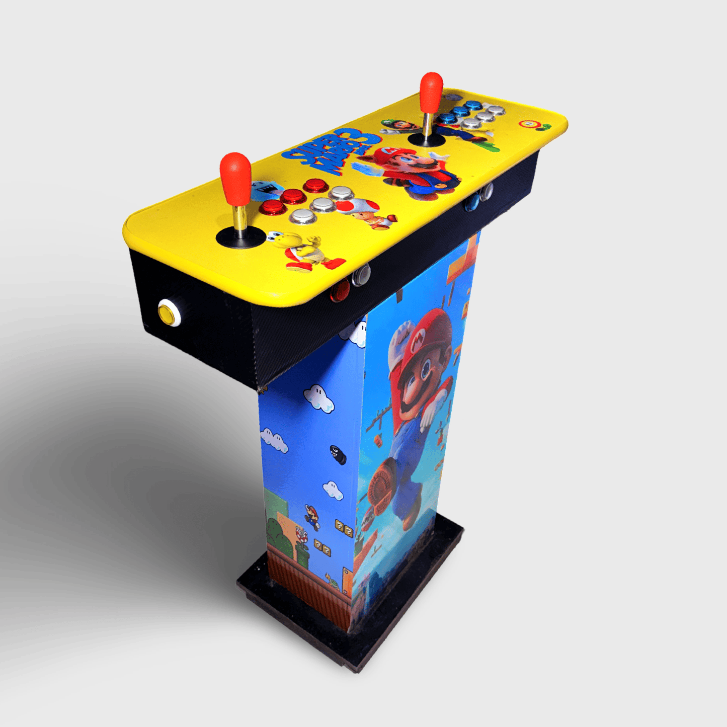 Tablero Arcade con Pedestal de Mario Bros 1.3