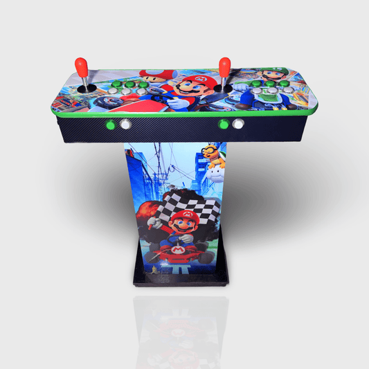 Tablero Arcade con Pedestal de Mario Bros