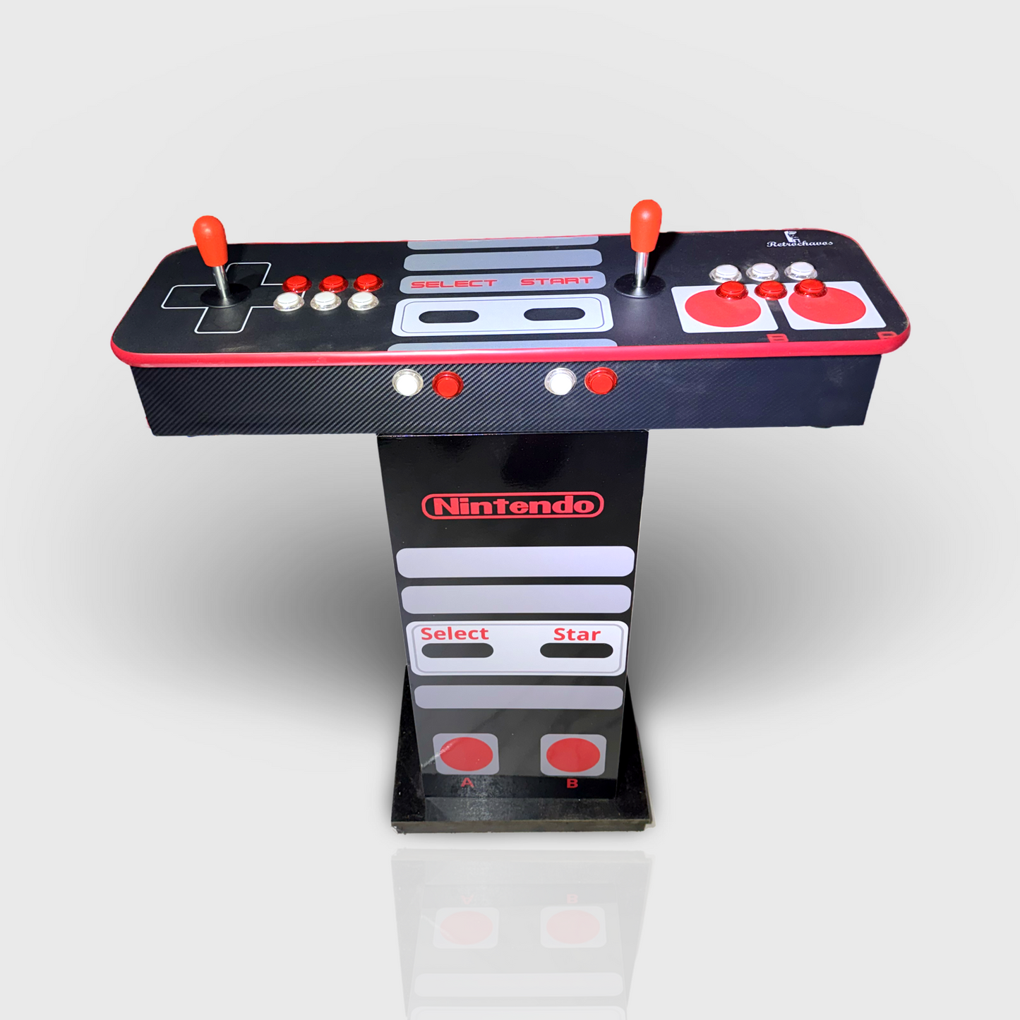 Tablero Arcade con Pedestal de Nintendo